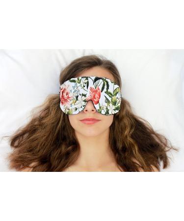 Handmade Opulence Yoga Eye Mask Pillow - Weighted Flaxseed Fill Unscented Satin & Velvet Adjustable Strap - Ideal for Meditation & Restful Sleep -Spring Green - TEMF-SG