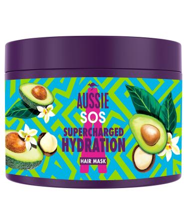 Aussie SOS Supercharged Hydration Hair Mask | For Hair That Needs Rescuing | With Australian Superfoods | 450ml