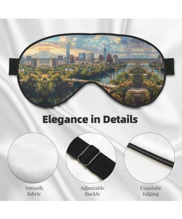 SSIMOO Soft Sleep Eye Mask | Breathable Black Eye Patch for Women | Perfect for Travel & Relaxation - Austin Texas - Buy Online on GoSupps.com
