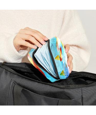 GIAPB Period Bag Sanitary Napkin Storage Bag Period Pouch Travel Makeup Bag Summer Tropical Beach Color3478 - Buy Online on GoSupps.com