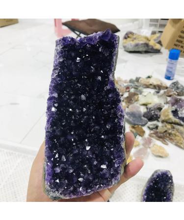 Natural Crystal Rough Natural Crystal Rough Uruguay Stone Amethyst geode Crystal Quartz Cluster Home Decor Display amethyste (Size : 900-1000g) (Size : 1500-1600g) - Buy Online on GoSupps.com