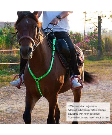 Adjustable LED Horse Harness - Durable & Comfortable Breast Belt for Low Light Equestrian Safety - Buy Online on GoSupps.com