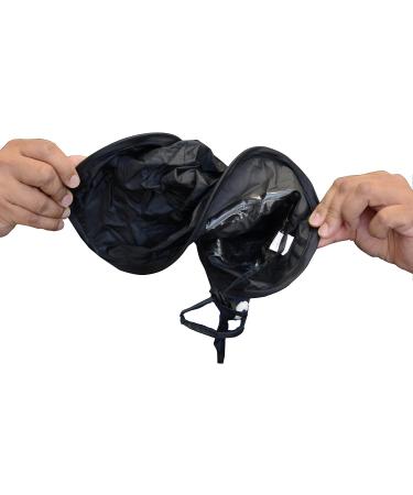 Twist-and-Fold Rain Hat - Unisex - Black - 13 Diameter Brim - Buy Online on GoSupps.com