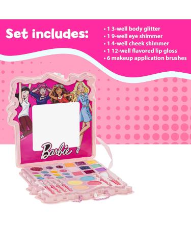 Buy Barbie Townley Girl Soft Case Vanity Set | Lip Gloss Face & Cheek Shimmer | Ideal for Parties & Sleepovers | Ages 3+ - International Shipping Available - Buy Online on GoSupps.com