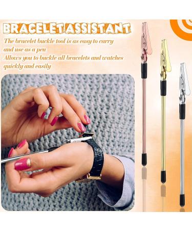 3-Piece Bracelet Tool Set for Easy Jewelry Clasp Fastening - Gold, Silver, Rose Gold - Buy Online on GoSupps.com