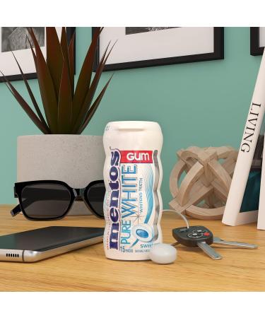 Mentos Chewing-gum blanchissant Pure White - Parfum de menthe - Buy Online on GoSupps.com