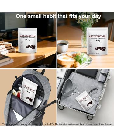 IZHXE Astaxanthin 12mg Softgels Natural Antioxidant from Haematococcus Pluvialis Supports Skin & Eye Health General Wellness Support 120 Capsules - Buy Online on GoSupps.com