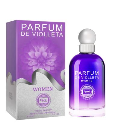 Hybrid & Company Parfum De Violleta Women Beauty Unique Fragrancet Memorable Womens Fragrance Scent Womens Perfume 3.4 Fl Oz