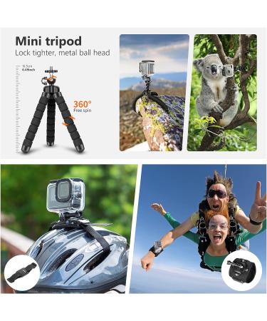 50-in-1 Action Camera Accessories Kit for GoPro, Insta360, DJI, Xiaomi, APEMAN, AKASO, Campark - Upgraded Bundle for Hero 11/10/9/8/7/6/5/4, Max, Fusion - Buy Online on GoSupps.com