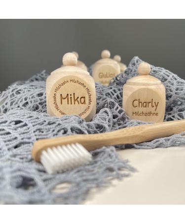 Personalized KATINGA Wooden Tooth Fairy Box for Milk Teeth - Engraved Curl Box 4x4x6cm - Buy Online on GoSupps.com