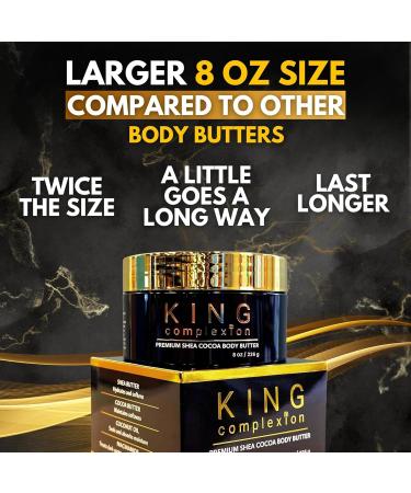 KING Complexion Complete Skincare Bundle Shea Cocoa Body Butter & Men s Anti-Aging Face Cream Organic Non-Greasy Deep Hydration for Melanin-Rich Skin - Buy Online on GoSupps.com