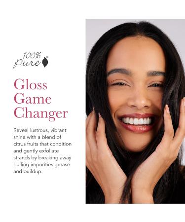 Buy 100% Pure Yuzu & Pomelo Glossing Conditioner - Hydrating & Revitalizing - Vegan Nutrient Boost with Kelp Flax Seed Oil & Vitamin E for Shine & Strength - 8 Fl Oz - International Shipping Available - Buy Online on GoSupps.com