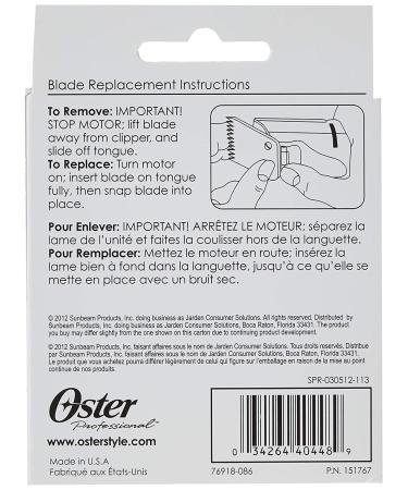 Oster Professional 76918-086 Size 1 Hair Clipper Replacement Blade - 2.44 mm - Buy Online on GoSupps.com