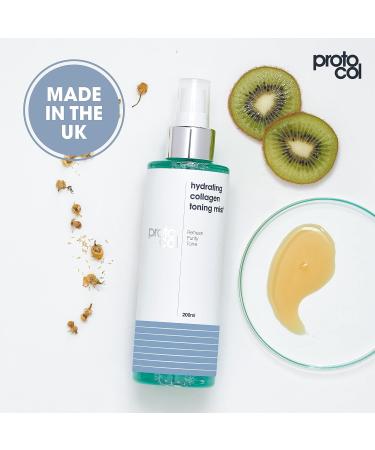 Proto-col - Hydrating Collagen Toning Face Mist with Witch Hazel + Fruit Enzymes Removes Impurities Soothes + Refreshes Skin (200ml) - Buy Online on GoSupps.com