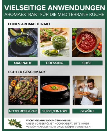 Heldengr n Organic Bio Laurel Oil - 100% Natural Essential Oil - Certified Foods - 4 x 30 ml Pack - Leaf Labs - Buy Online on GoSupps.com