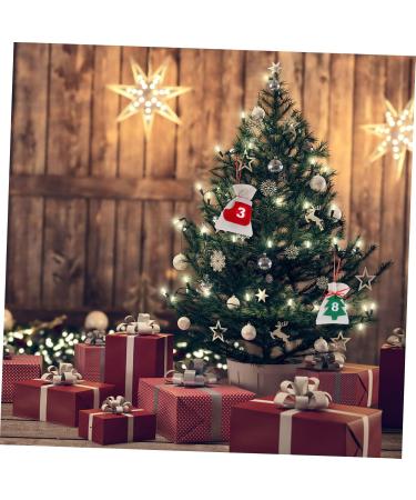KONTONTY Calendar Bags 1 Set Countdown Calendar Bag Christmas Garland Christmas Advent Calendar Number Bag Wrapper - Buy Online on GoSupps.com