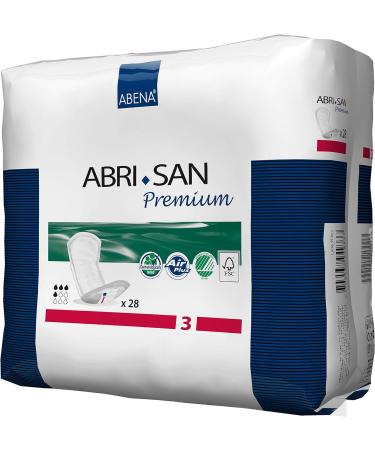 Abena Abri-San Premium Incontinence Pads - Men & Women - Fast Absorption - 500ml Absorbency - 28PK - Buy Online on GoSupps.com