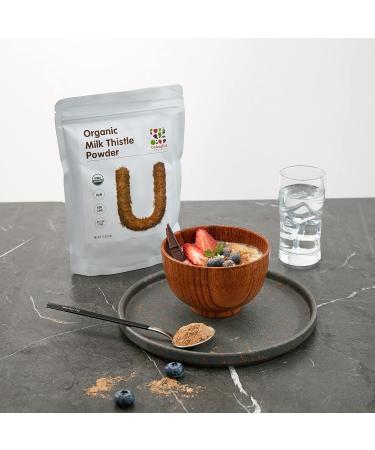 Organic Milk Thistle Powder - 1lb | Non-GMO, Gluten-Free, Vegan | Premium Seed Powder - 16oz - Buy Online on GoSupps.com