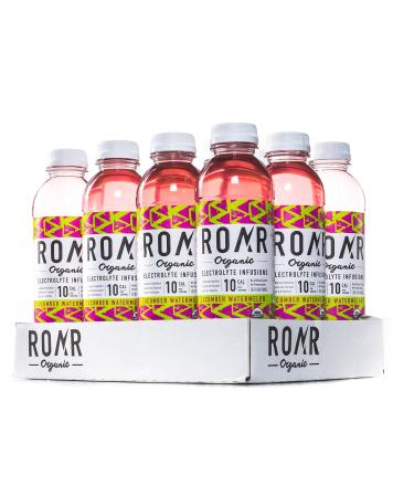 ROAR Organic Cucumber Watermelon Sports Drink - 12 Pack, Low Calorie Electrolyte Infused 20 Fl Oz - Buy Online on GoSupps.com