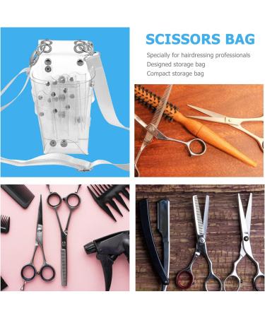 Minkissy Hair Scissors Toolbox Holder - Leather & PVC Hairdressing Bag Messenger Pocket Belt for Hair Styling Tools - International Shipping Available - Buy Online on GoSupps.com