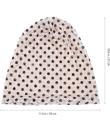 Pretyzoom Chemo Hat for Women | Cotton Night Cap & Hair Turban | Comfortable Sleep Headgear for Hair Loss (Black & Beige 29x27 cm) - Buy Online on GoSupps.com