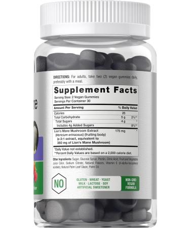 Horb ach Lion's Mane Supplement | 60 Vegan Gummies for Adults | Non-GMO and Gluten Free - Buy Online on GoSupps.com
