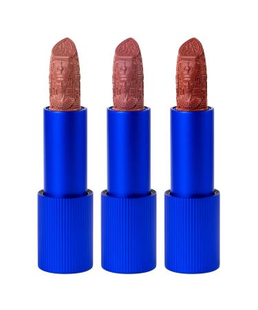 Buy Whats Up Beauty - Egyptian Queen Collection | 3 Lipsticks & 2 Liquid Eyeliners | Clean Cruelty-Free Vegan Makeup for Perfect Lips & Eyes - Buy Online on GoSupps.com