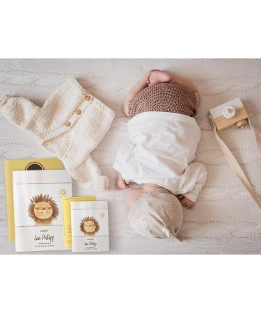 Personalized Lion U-Book & Vaccination Pass Cover Set - Baby Gift Protective Case for Birth Custom Name Indian Friends - Buy Online on GoSupps.com