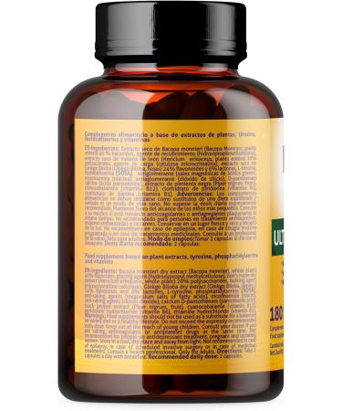 Buy Ginkgo Biloba Forte 180 Capsules - Boost Memory & Concentration with Bacopa Lion's Mane Niacin & B Vitamins | International Shipping - Buy Online on GoSupps.com