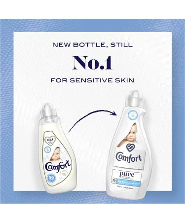 Comfort Pure Fabric Conditioner for Sensitive Skin 36 Wash - Dermatologically Tested - 1.26L (Pack of 1) - Buy Online on GoSupps.com