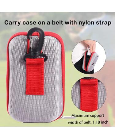 ACHIX Golf Rangefinder Hard Shell Case - Compatible with Bushnell/Callaway/Tectectec - Large Silver Carry Bag with Carabiner Belt Clip - Universal Laser Range Finder Case for Most Brands - Buy Online on GoSupps.com