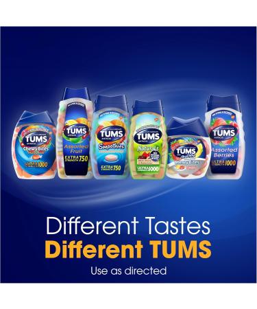 TUMS Extra Strength Antacid Tablets - Assorted Berries for Heartburn Relief | 8 Count Roll - Fast Shipping Worldwide - Buy Online on GoSupps.com