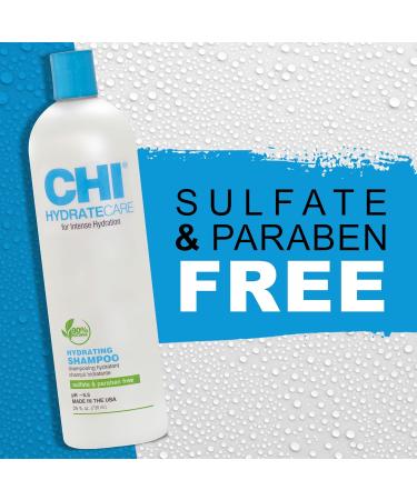 CHI HydrateCare Hydrating Shampoo - Sulfate Free Paraben Free Cruelty Free | 25 Oz for Balanced Hair Moisture & Damage Protection - Buy Online on GoSupps.com