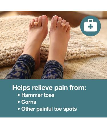 ZenToes Hammer Toe Straightener 4 Pack - Relieve Foot Pain, Pressure & Discomfort, Improve Stability with Flexible Silicone - Stain & Odor Resistant - Buy Online on GoSupps.com