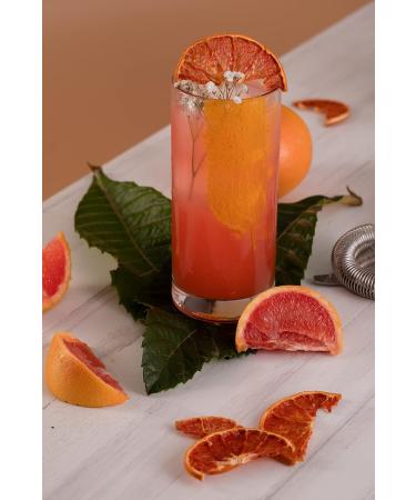 ZITROMAC Dried grapefruit for cocktails Dry fruits without sugar for cocktails decoration confectionery Christmas Drinks Slice of dried grapefruit 100 natural no additives just fruit 130 gr BIG JAR - Buy Online on GoSupps.com