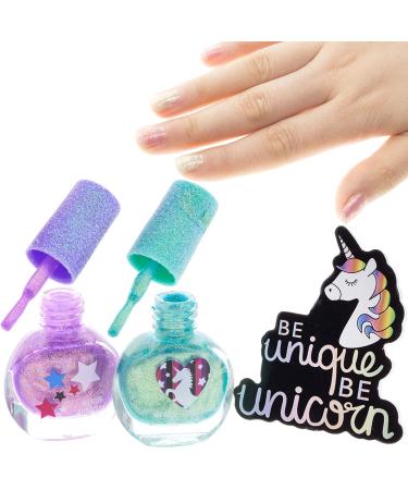 Townley Girl Unicorn Makeup Set - 8 Pieces with Lip Gloss, Nail Polish & Body Shimmer in Unicorn Bag - Ages 3+ for Parties & Makeovers - Buy Online on GoSupps.com