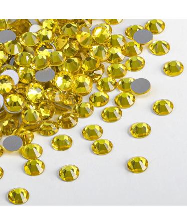 Beadsland 1440 Flat Back Rhinestones SS3 - Lemon Yellow Nail Crystals for Stunning Nail Art - Buy Online on GoSupps.com