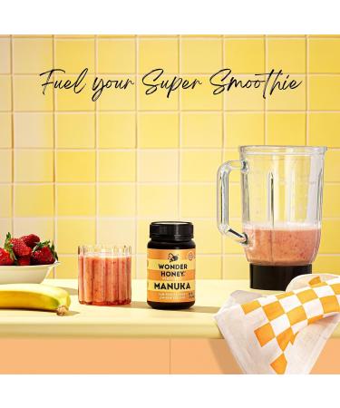 Miel de Manuka Wonder Honey MGO 550+ Certifi (15+) Cru Non Pasteuris Tra able Non-OGM Sans Pesticides Emball en Nouvelle-Z lande Pot PET sans BPA | 250g - Buy Online on GoSupps.com