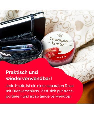 Premium Therapy Clay - Red | Vegan Residue-Free & Odorless | Medium Festival | 6 Colors & Hardness Levels | Relaxation Concentration & Strength - Buy Online on GoSupps.com