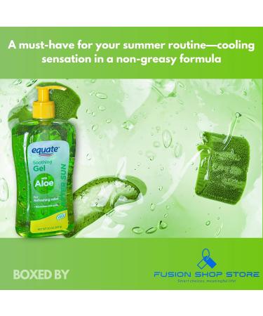 After sun gel- Soothing with Aloe 20 oz (Pack of 1) Boxed By Fusion Shop Store - Buy Online on GoSupps.com
