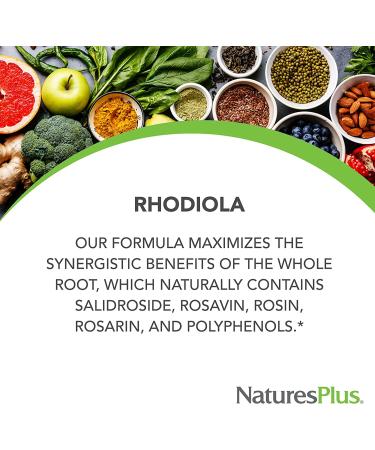 Nature's Plus Rhodiola Extended Release 1000 mg - 30 Vegetarian Tablets | Herbal Actives - Buy Online on GoSupps.com