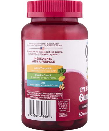 Ocuvite Eye Health Gummies - 60 Mixed Fruit Adult Gummies for Vision Support - Buy Online on GoSupps.com