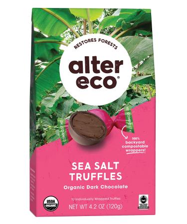 Alter Eco Organic Sea Salt Truffles Dark Chocolate 4.2 oz (120 g)