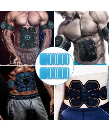 KSvaye 60 PCS EMS Gel Pads for Abdominal Muscle Trainer | Hydrogel Pads for Six-Pack & Belly Training | Replacement for Electrical Muscle Stimulation Devices (60x40mm) - Buy Online on GoSupps.com
