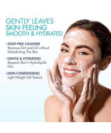 Rehydrate Organic Dermo Cleansing Gel - Gentle Daily Facial Cleanser for Sensitive Skin - Smooth & Hydrated Skin - 6.75 Fl Oz - International Shipping Available - Buy Online on GoSupps.com