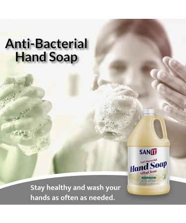 Sanit Silky Clean Antibacterial Hand Soap Refill - Coconut Oil & Aloe Vera - Moisturizing Wash - 1 Gallon - Hawaii Tropical - Buy Online on GoSupps.com