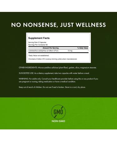 Swanson Probiotic - Digestive Health Supplement w/ 1 Billion CFU per Capsule - Natural Formula Supporting Bowel Regularity & Daily Wellness - (120 Capsules) 120 Count (Pack of 1) - Buy Online on GoSupps.com