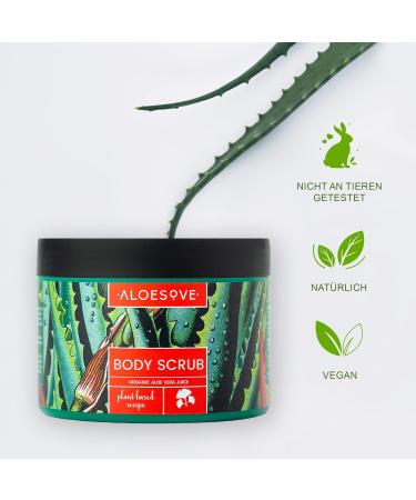ALOESOVE Body Scrub 245g | Natural Vegan Body Peeling with Organic Aloe Extract | International Shipping - Buy Online on GoSupps.com