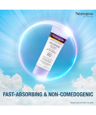 Neutrogena Ultra Sheer Dry-Touch Sunscreen Lotion Broad Spectrum SPF 60 UVA/UVB Protection Oxybenzone-Free Light Water Resistant Non-Comedogenic & Non-Greasy 88 mL - Buy Online on GoSupps.com
