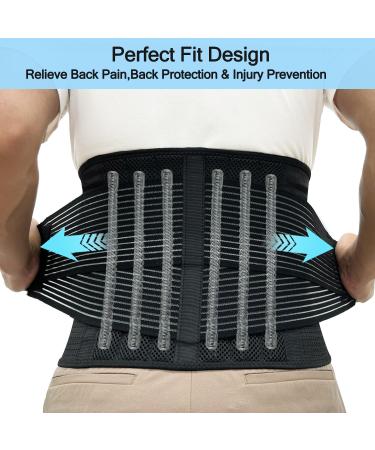 Back Brace for Men & Women | Support Belt for Pain Relief Scoliosis & Sciatica | Adjustable XXXL Size | Durable Back Stretcher - Buy Online on GoSupps.com